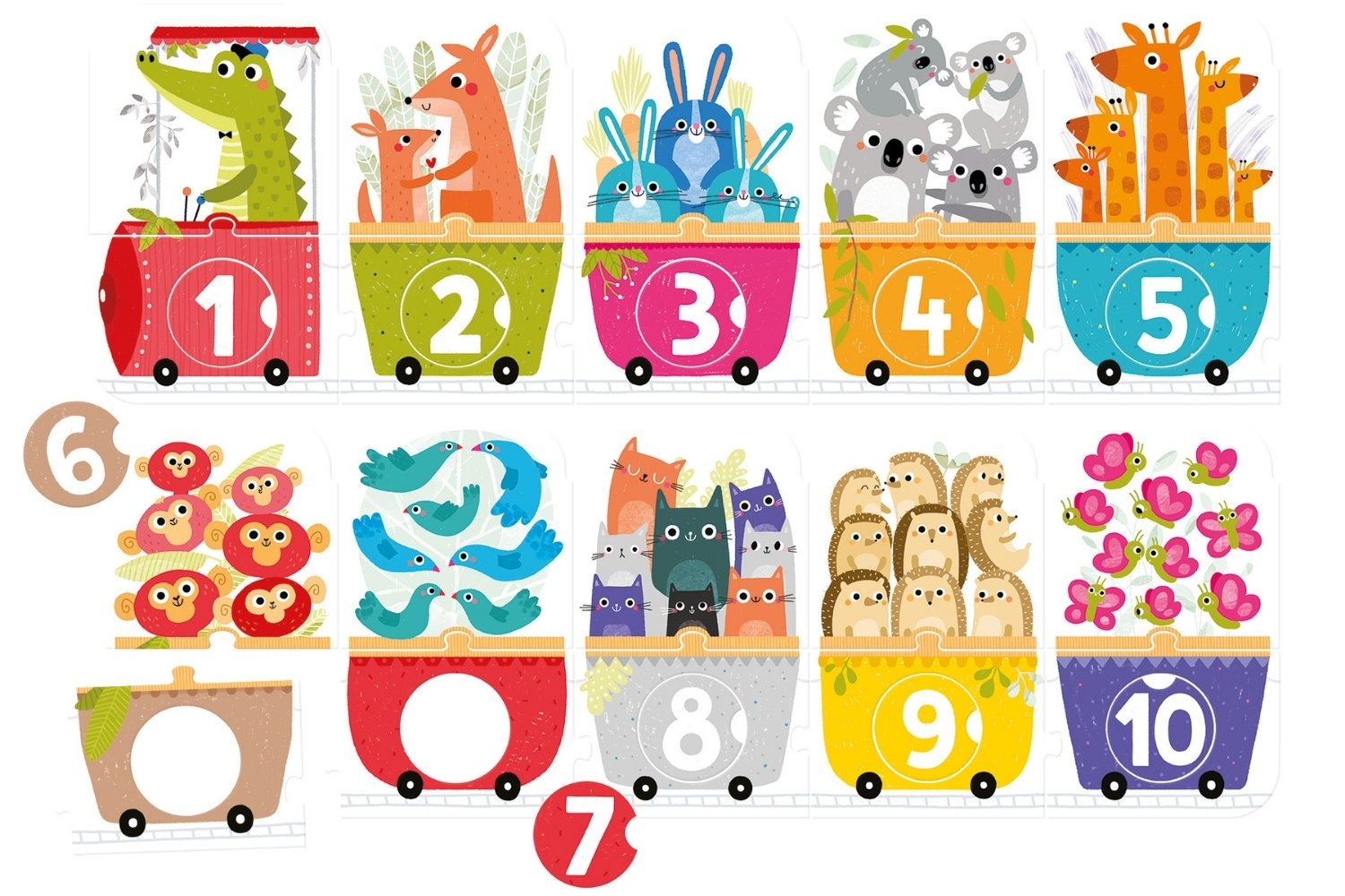 Saldi Estivi - Make-a-Match Puzzle Numero Treno 3+