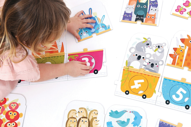 Puzzle Make-a-Match Vlak 3+