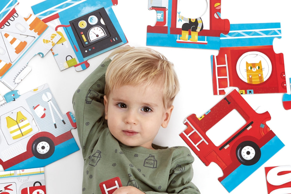 Make-a-Match Puzzle Camion dei Pompieri 2+