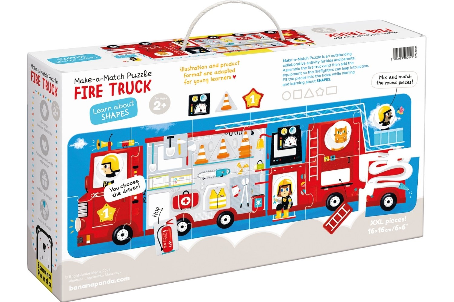 Make-a-Match Puzzle Fire Truck 2+