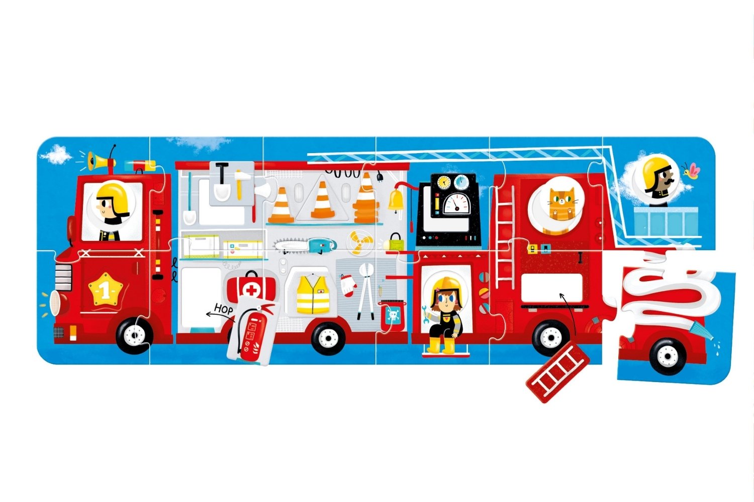 Make-a-Match Puzzle Fire Truck 2+