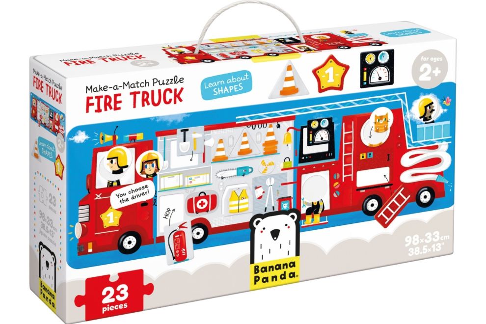 Make-a-Match Puzzle Fire Truck 2+