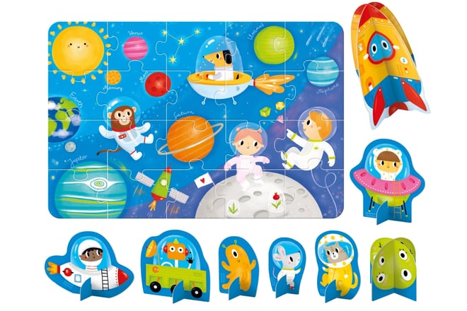  Puzzle descubriendo el espacio 2+