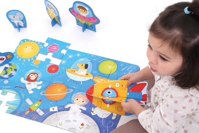  Puzzle descubriendo el espacio 2+