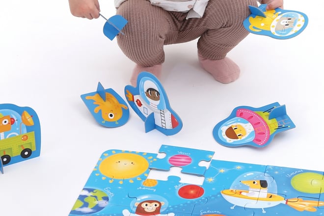  Puzzle descubriendo el espacio 2+