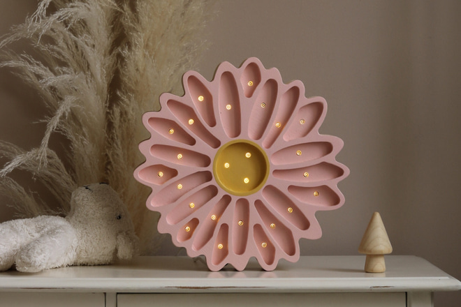 Lampa Little Lights Sedmikráska Pudrová Růžová LED