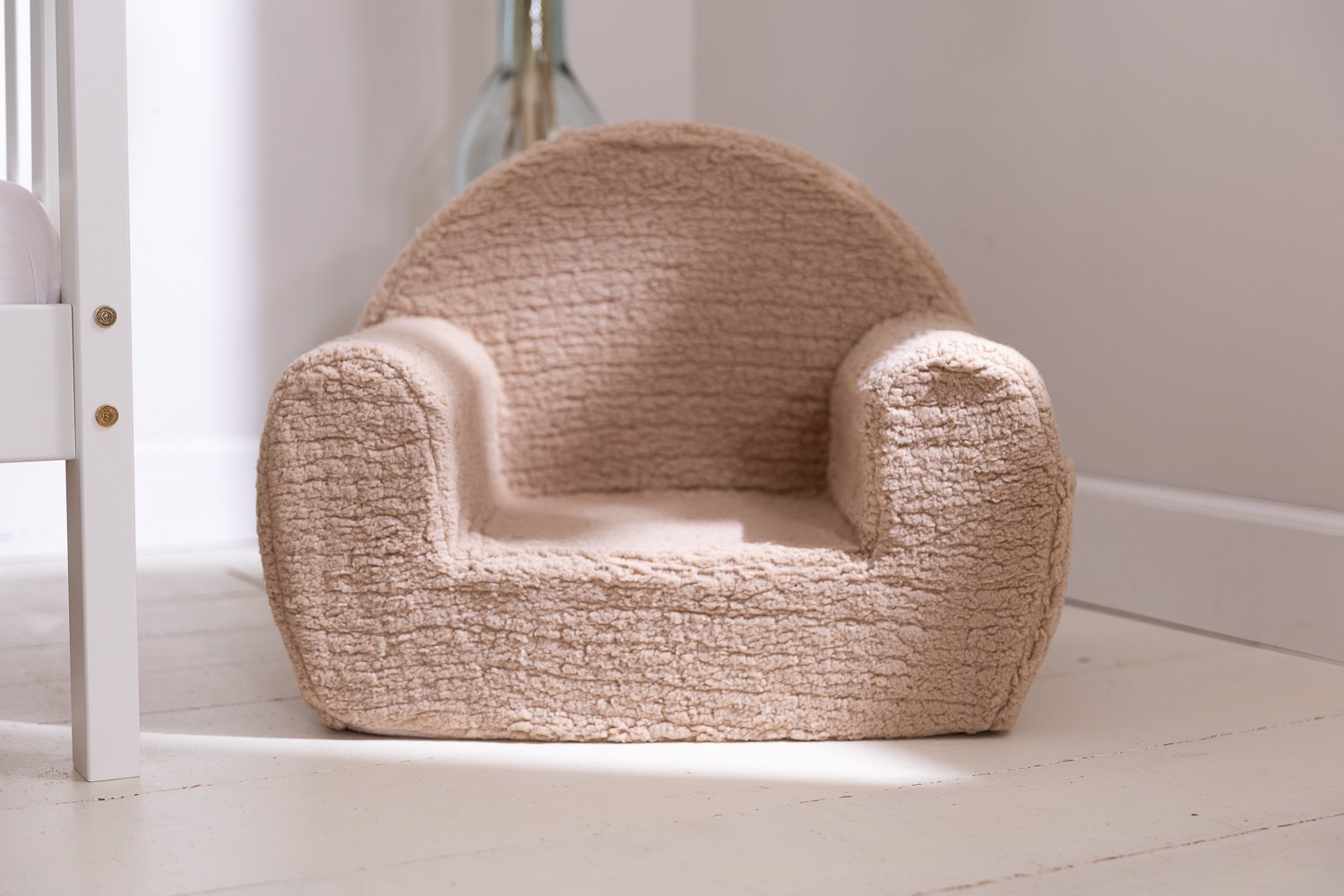 Beige Boucle Armchair