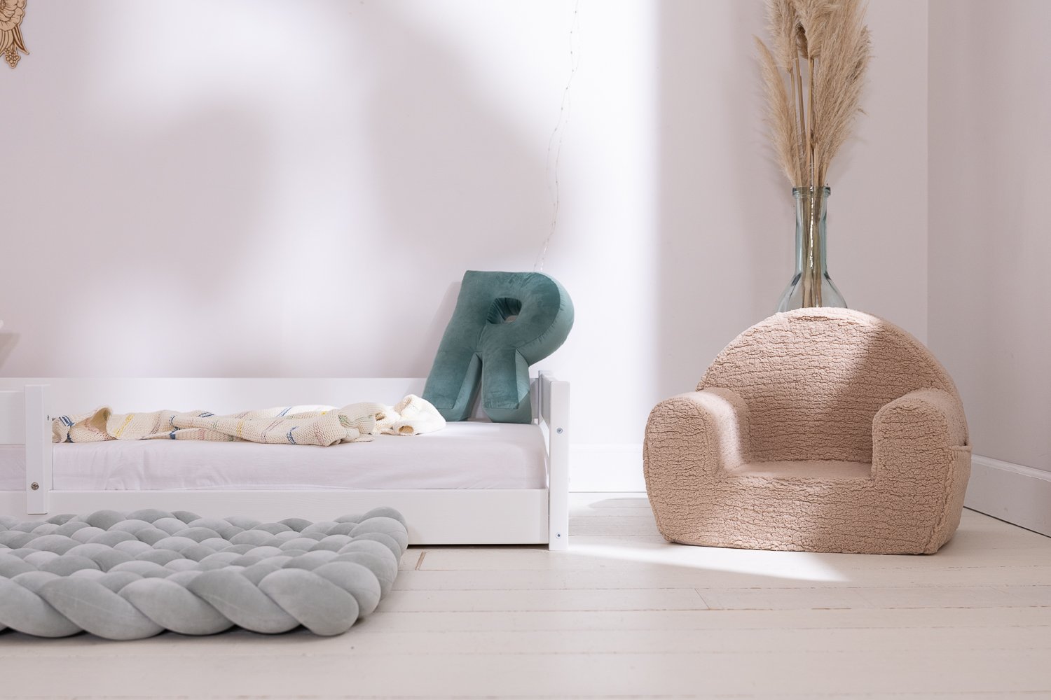 Fauteuil Bouclé Beige