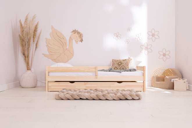 Letto Caracas Premium con Cassettone 90x200cm