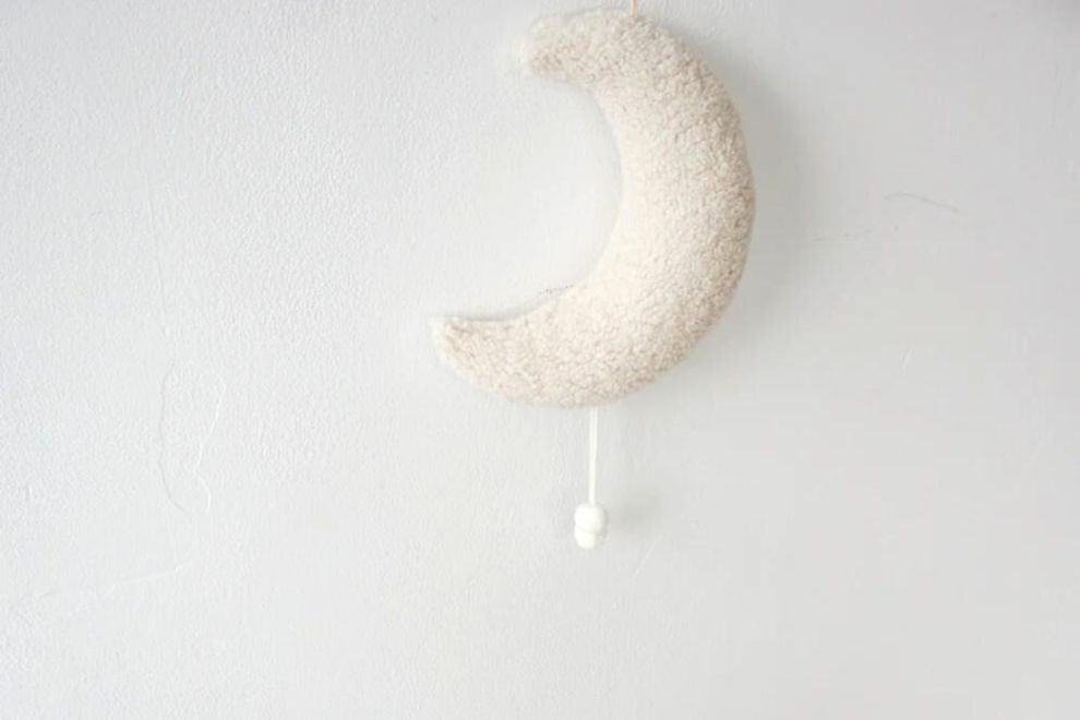 Almofada Moon baunilha Boucle