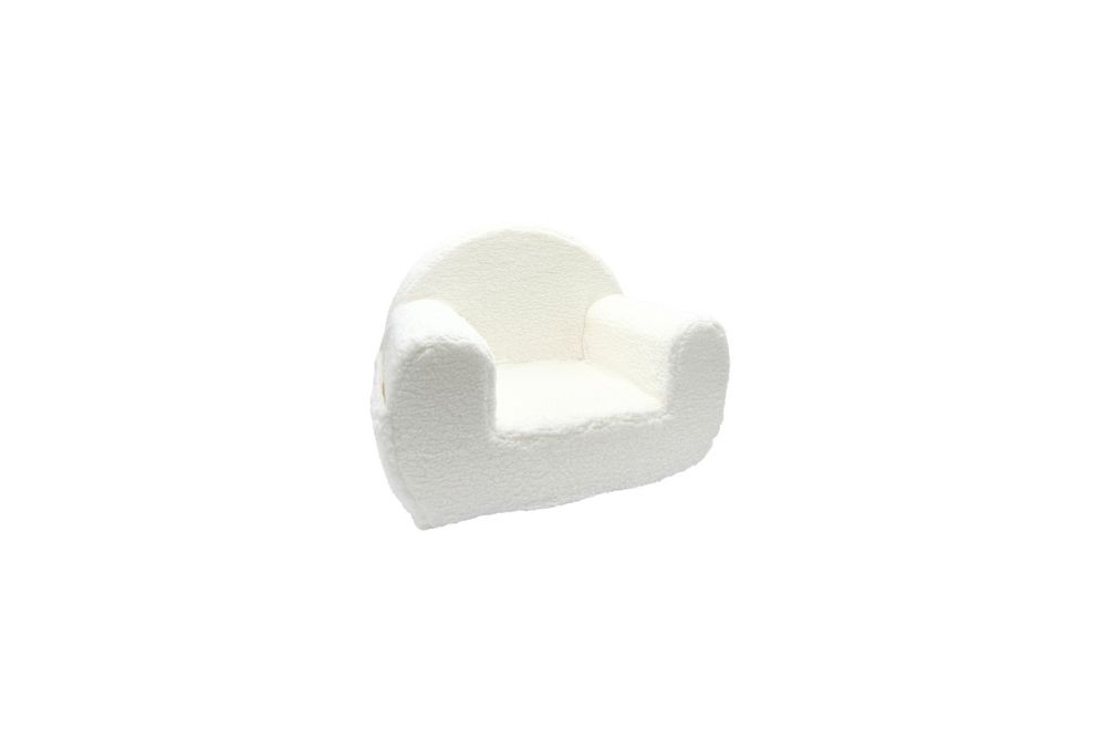 White Boucle Armchair