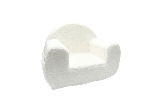 White Boucle Armchair