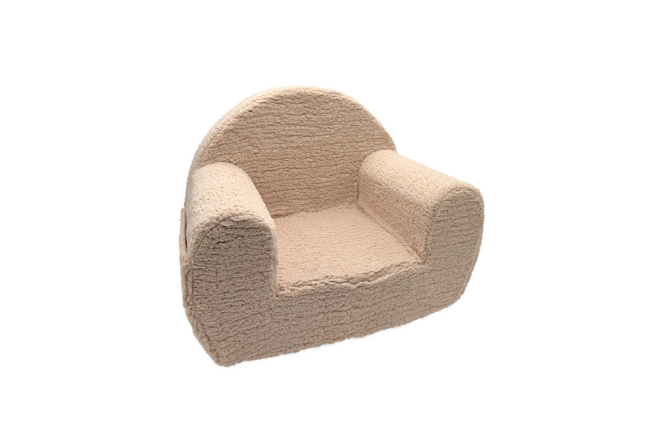 Fauteuil Bouclé Beige