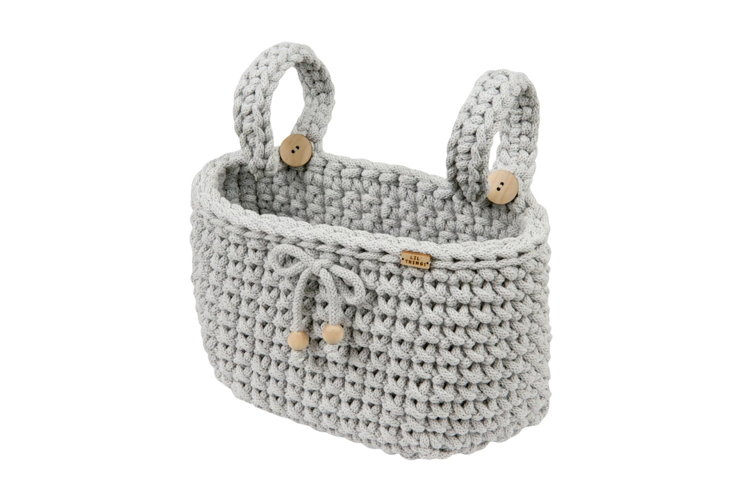 Crochet Bed Organiser - Grey