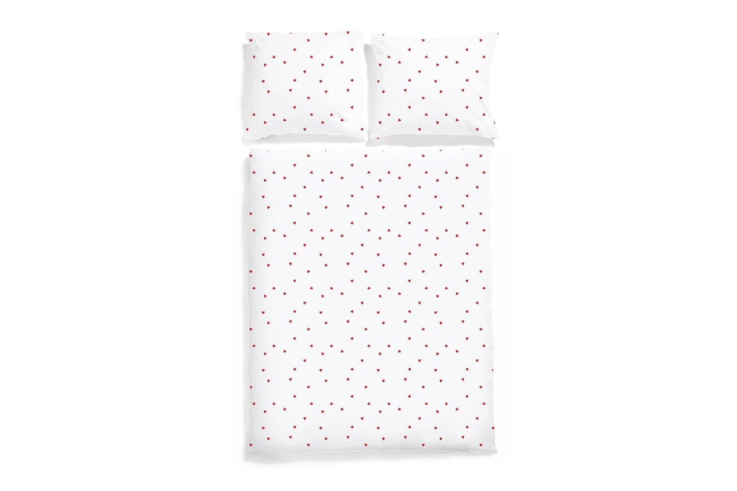 Cotton Satin Love Hearts Duvet Set 140x200