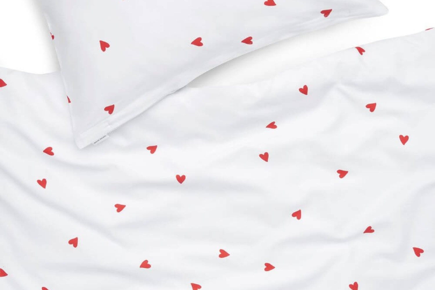 Cotton Satin Love Hearts Duvet Set 140x200