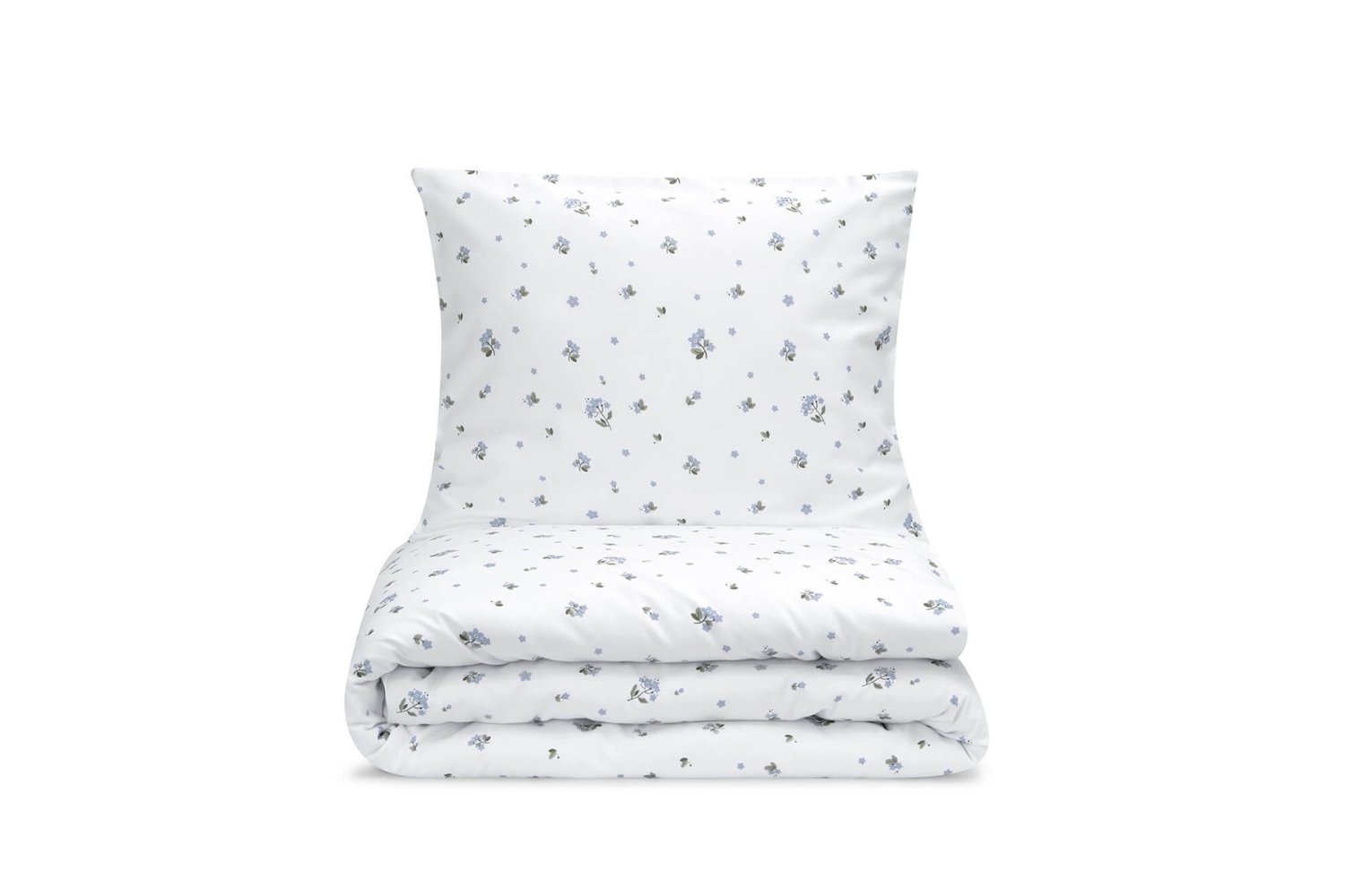 Saldi Estivi - Set letto Nontiscordardimé in raso di cotone 140x200cm