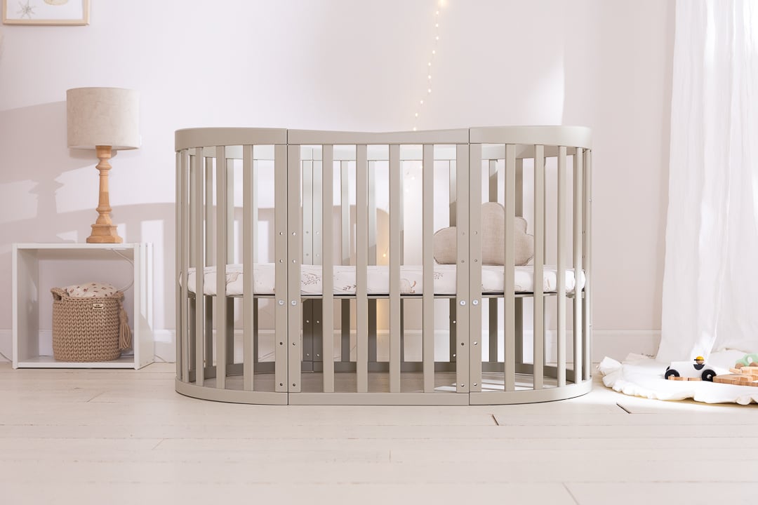 Berceau Évolutif 7 en 1 avec Matelas - Vert Sauge Berceau Évolutif 7 en 1 avec Matelas - Vert Sauge