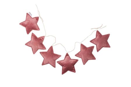 Pink Velvet Star Garland