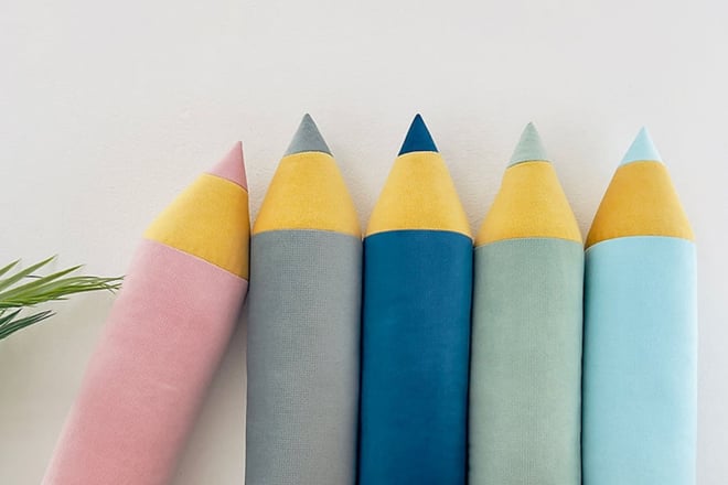 Khaki Pencil Cushion
