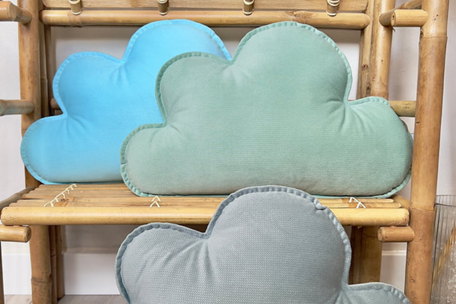 Coussin Nuage Bleu Ocean