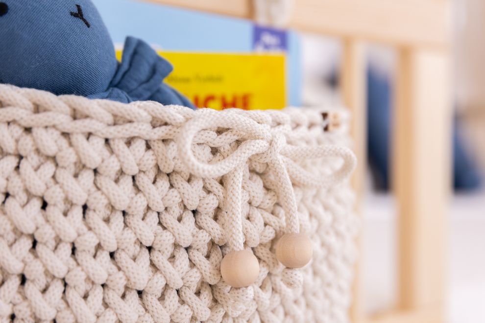 Pochette de Rangement en Crochet- Naturel