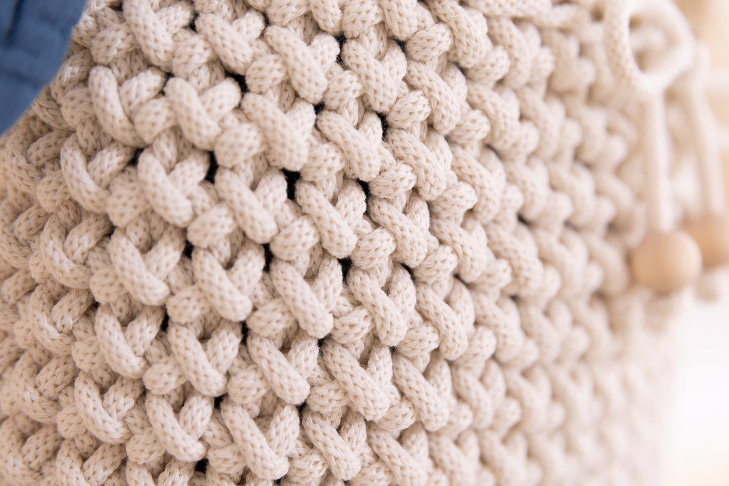 Crochet Bed Organiser - Natural