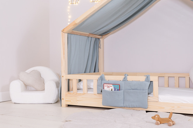 Plachta pro dětskou postel Cabane Šalvějová zelená - Model DK