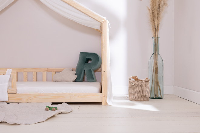 Plachta pro dětskou postel Cabane Off White - Model DK