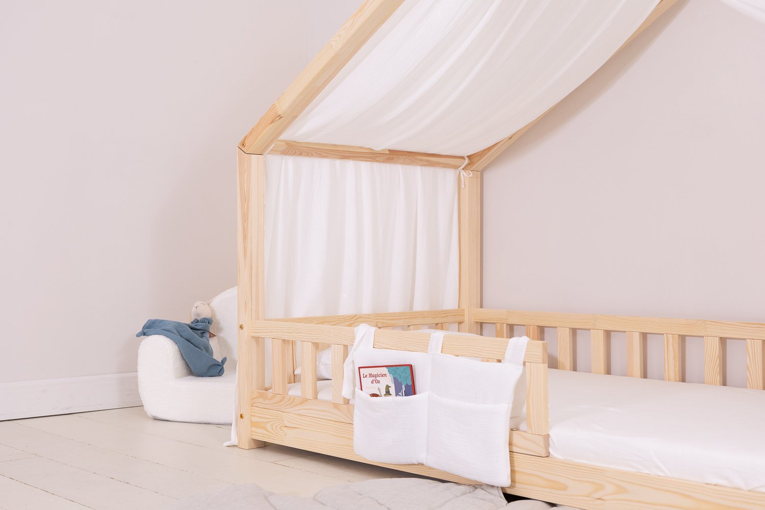 Telo per Letto a Capanna Off White - Modello DK