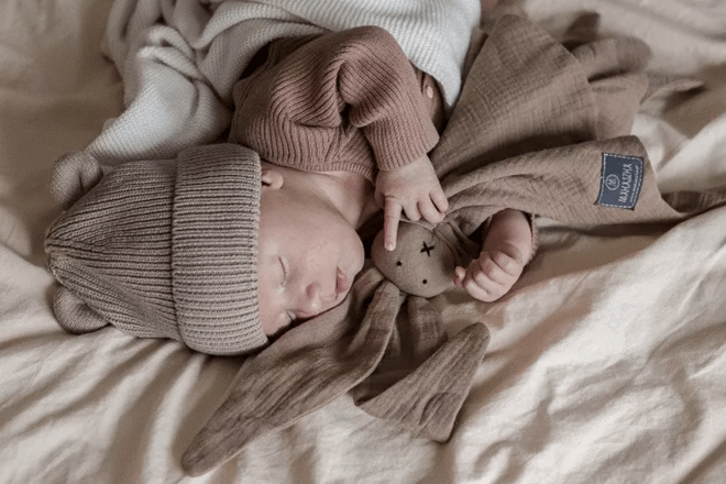 Schmusetuch Hase - Sepia Rose