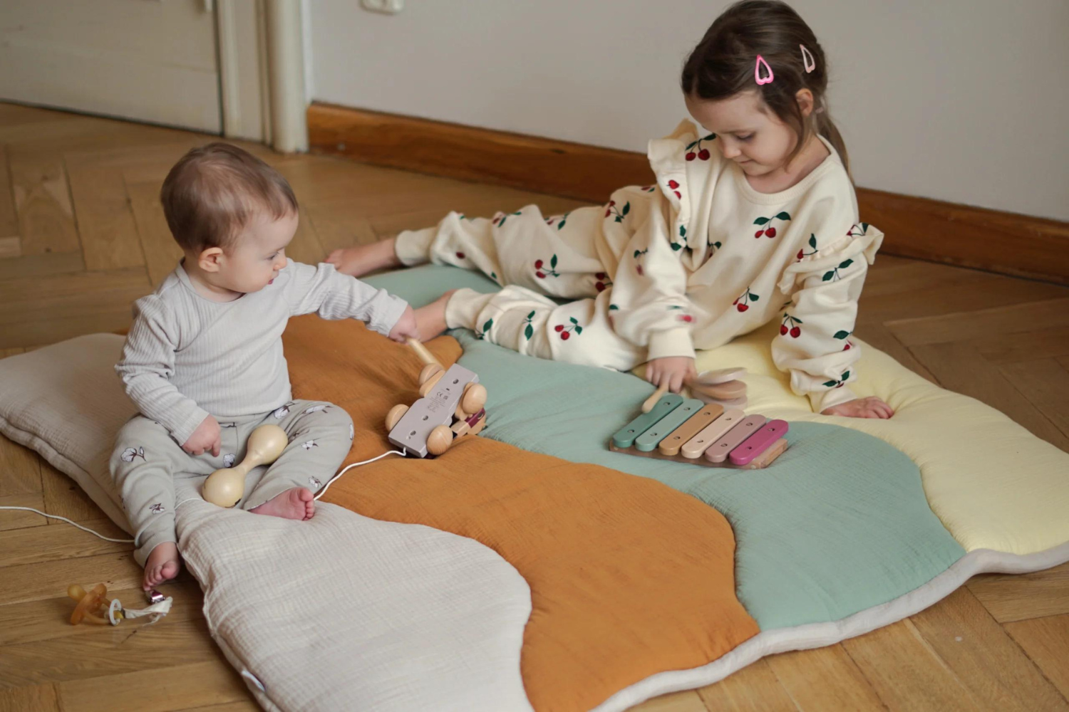 Braided Floor Mattress Almond