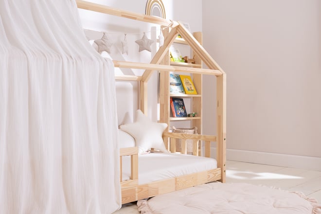 Telo per Letto a Capanna Off White - Modello K