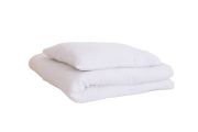 Set piumone e cuscino in mussola di cotone 120x170 - Off White