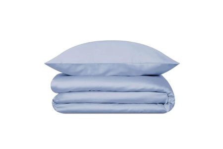 Cotton Satin Ice Blue Duvet Set 140x200