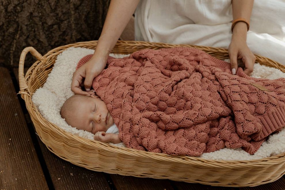 Vintage Pink Soft Bamboo Blanket