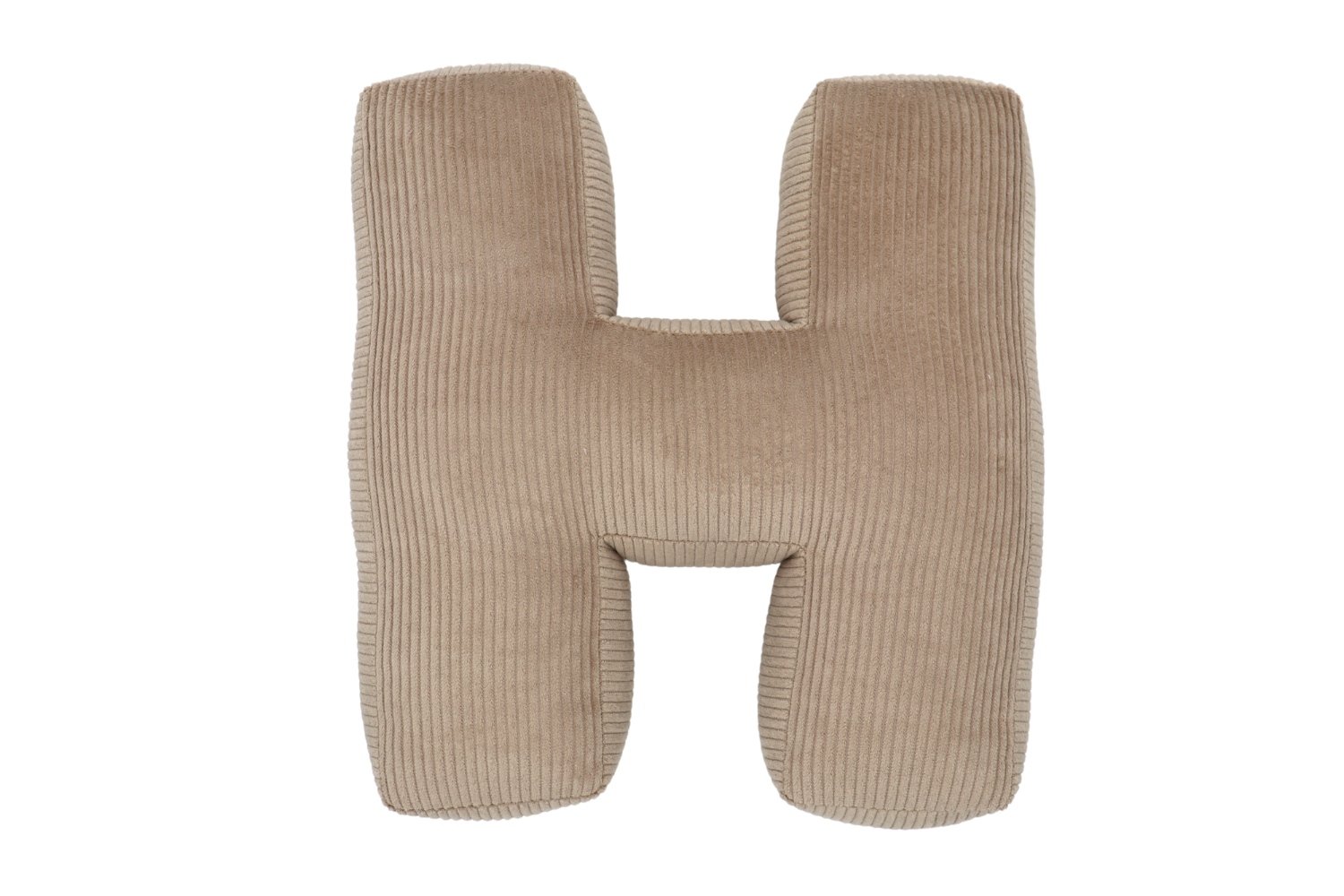 Letter Cushion H - Cappuccino Corduroy Letter Cushion H - Cappuccino Corduroy