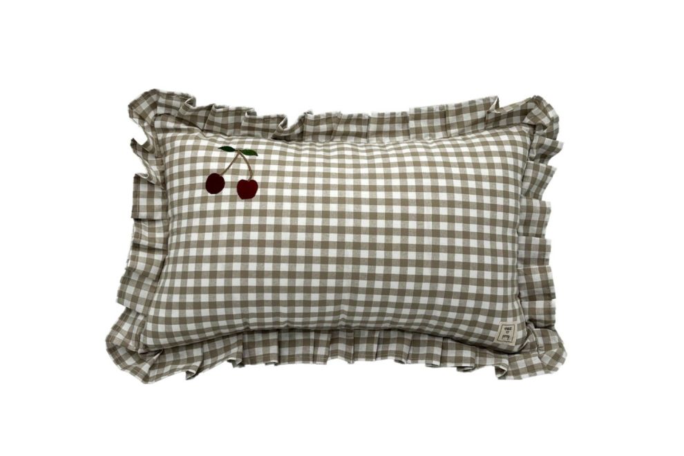 Coussin à Carreaux - Gris