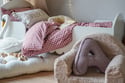 Checkered Cherry Duvet Set Red 140x200