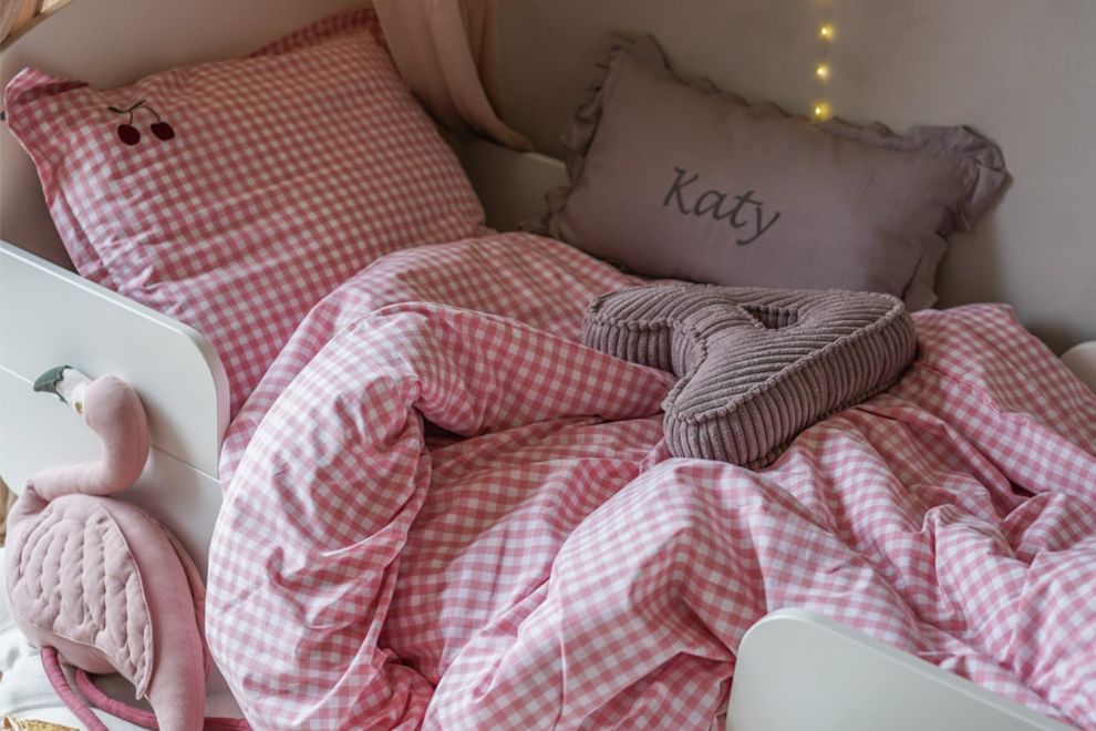 Cherry Duvet Set Pink 140x200