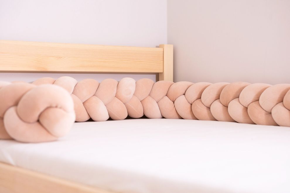 Peach Bed Bumper - 3 Ropes