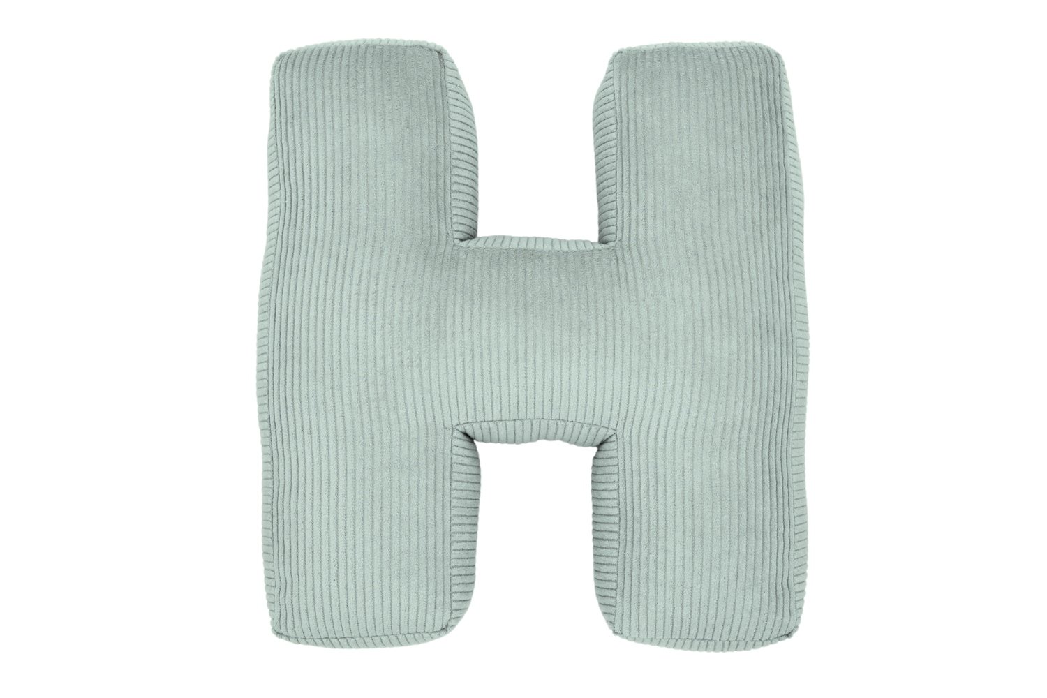 Letter Cushion H - Water Green Corduroy Letter Cushion H - Water Green Corduroy