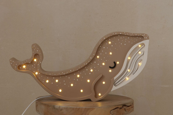 Lampa Little Lights Velryba Cappuccino LED