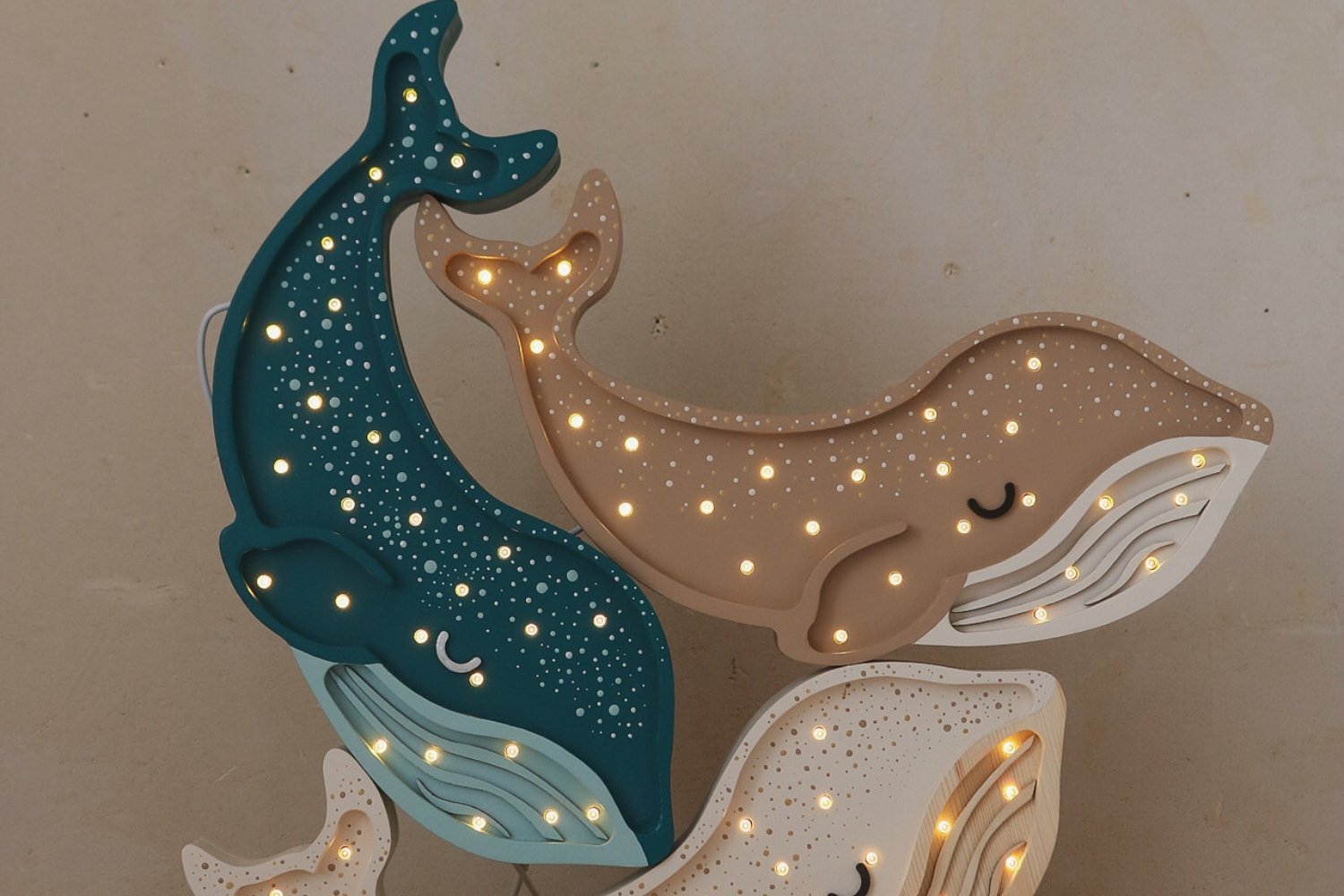 Little Lights Cinnamon Whale Lamp