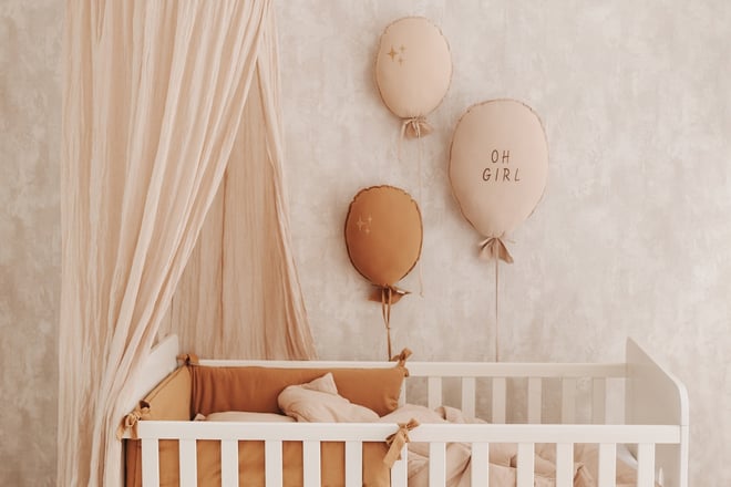 Mini Cuscino a Forma di Palloncino Decorativo - Camello
