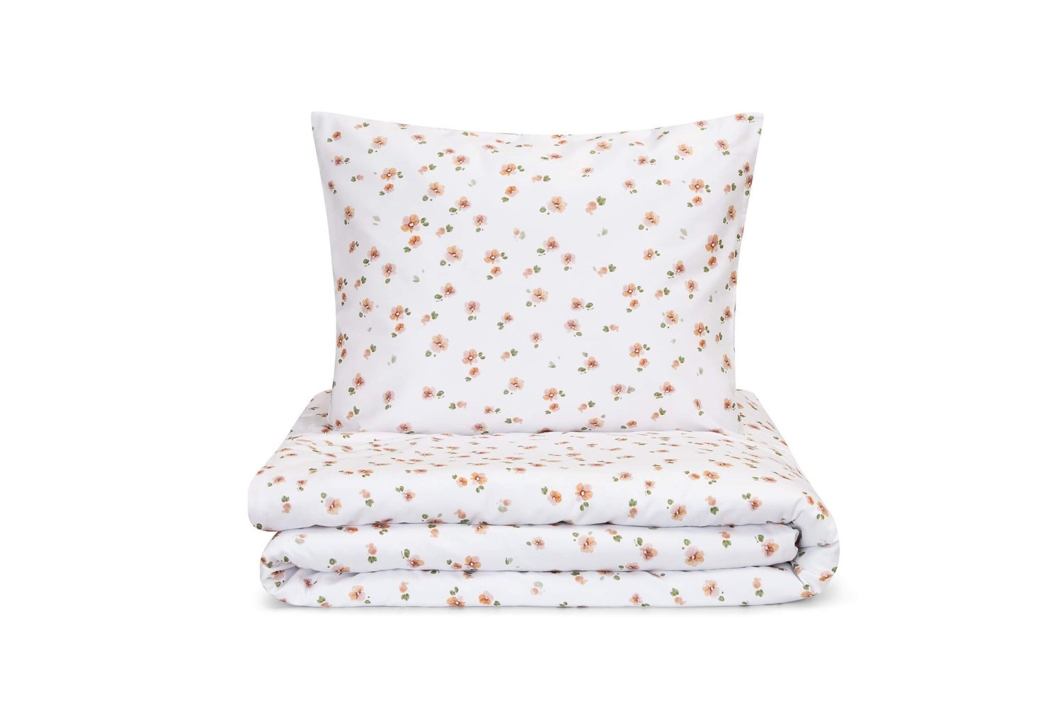 Saldi Estivi - Set letto Piccoli fiori in raso di cotone 140x200cm