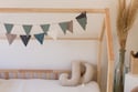 Linen Garland - Sand, Blue, White