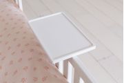 Tablette de Chevet Rectangulaire en Bois - Blanc