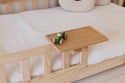 Rectangular Wooden Bedside Table - Natural