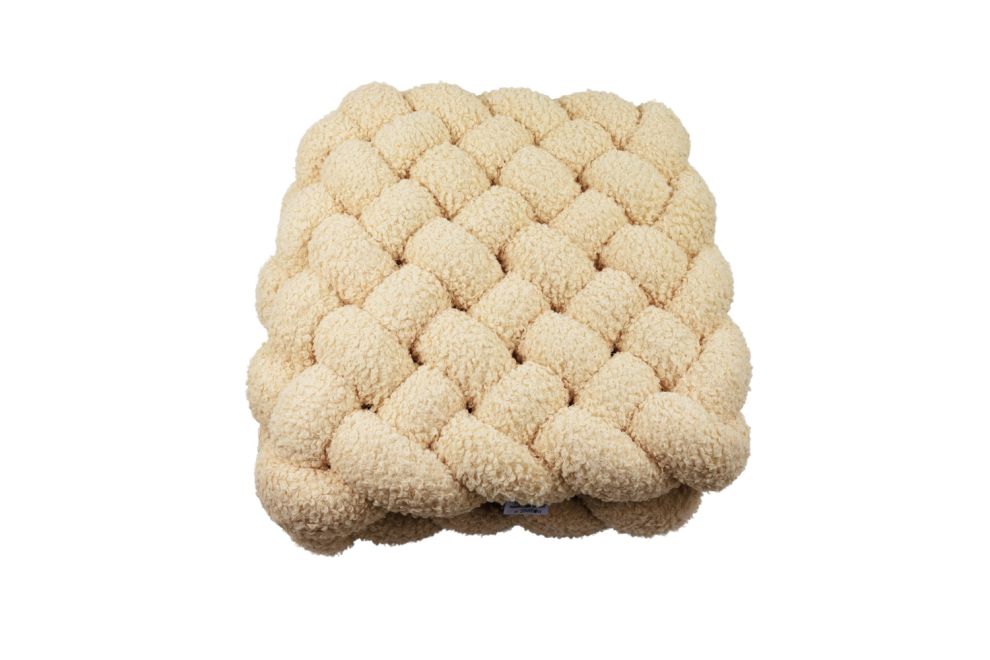 Braided Floor Mattress Vanilla Boucle